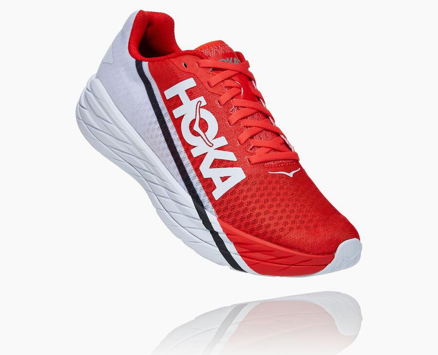 Hoka One One Hardloopschoenen Dames - Rocket X - Rood/Wit - PJ3548207